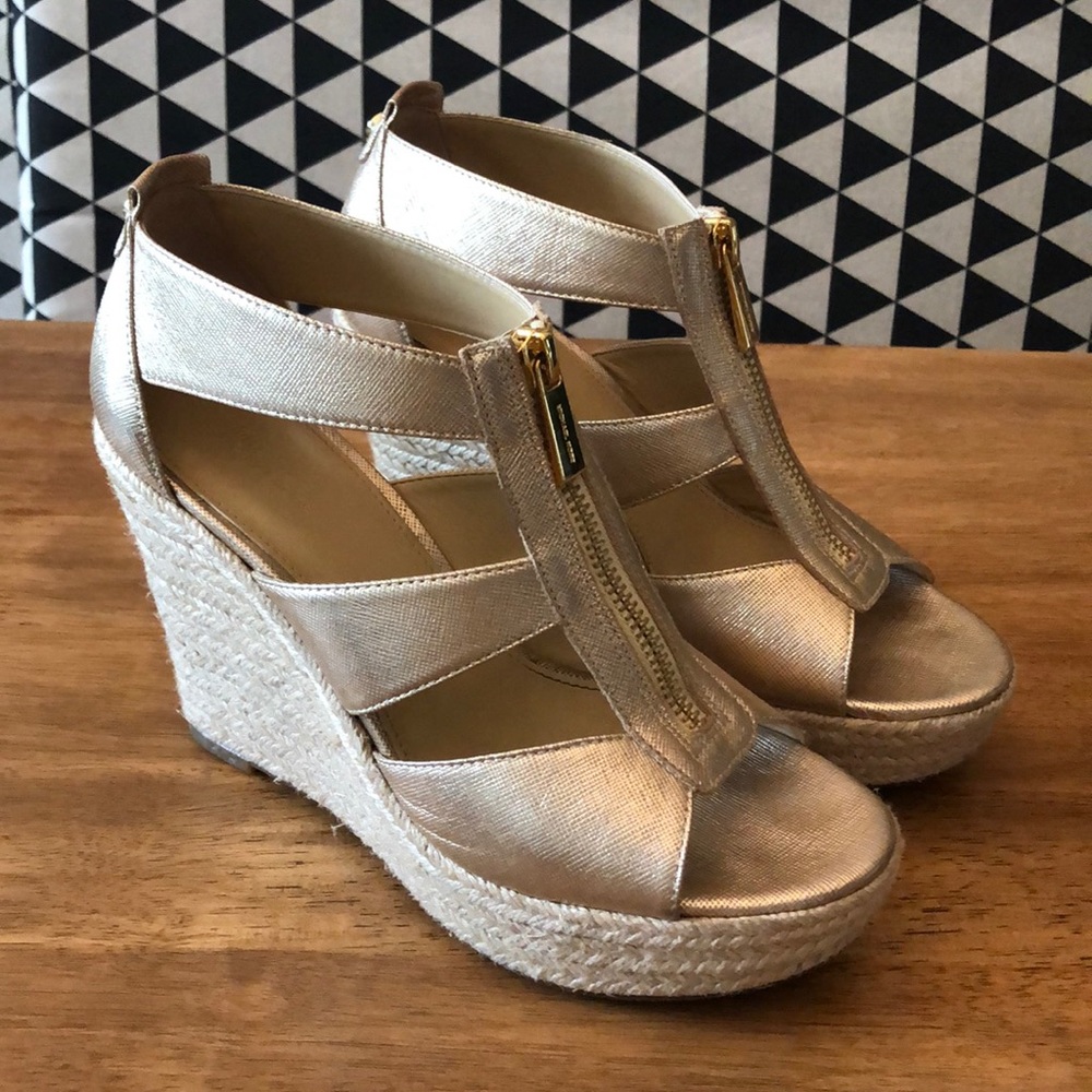 Michael Kors wedge platform sandals size 6,5